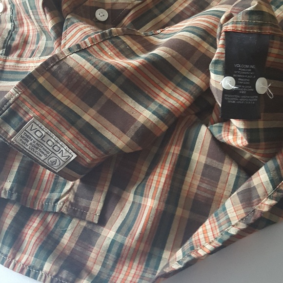 Volcom Button Up Dress Shirt Long Classic Country - Picture 5 of 5